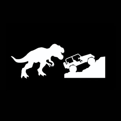 T-Rex Dinosaur Car Sticker | Jeep Window Decal for Laptop and Car Decoration