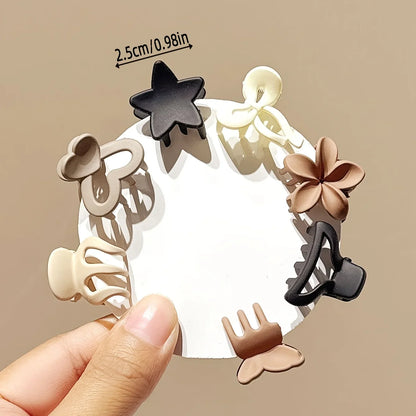 Mini Hair Claw Clips for Girls — Beige 5/10/20/30-Pack, Small 0.97in (2.5cm)