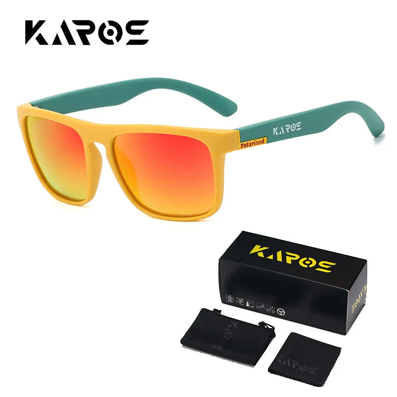 KAROS Polarized Sunglasses | UV400 Square Shades for Outdoor Sports