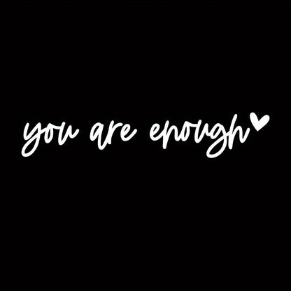 Self-Care Motivational Rearview Mirror Decal | Cute Car Vinyl Sticker