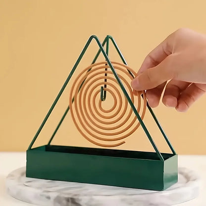 Triangle Mosquito Mat Stand | Simple Iron Holder for Indoor Rooms