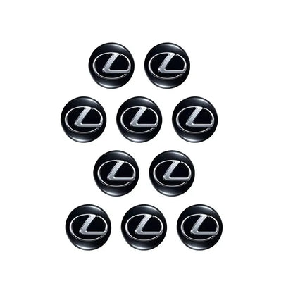 14/15MM Car Remote Key Sticker Aluminum Emblem Decoration Decal For Lexus