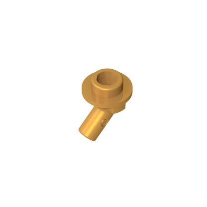 Gobricks GDS-2192 Bar, Angled with Stud on End | Compatible with Lego 65578 Technical Building Block