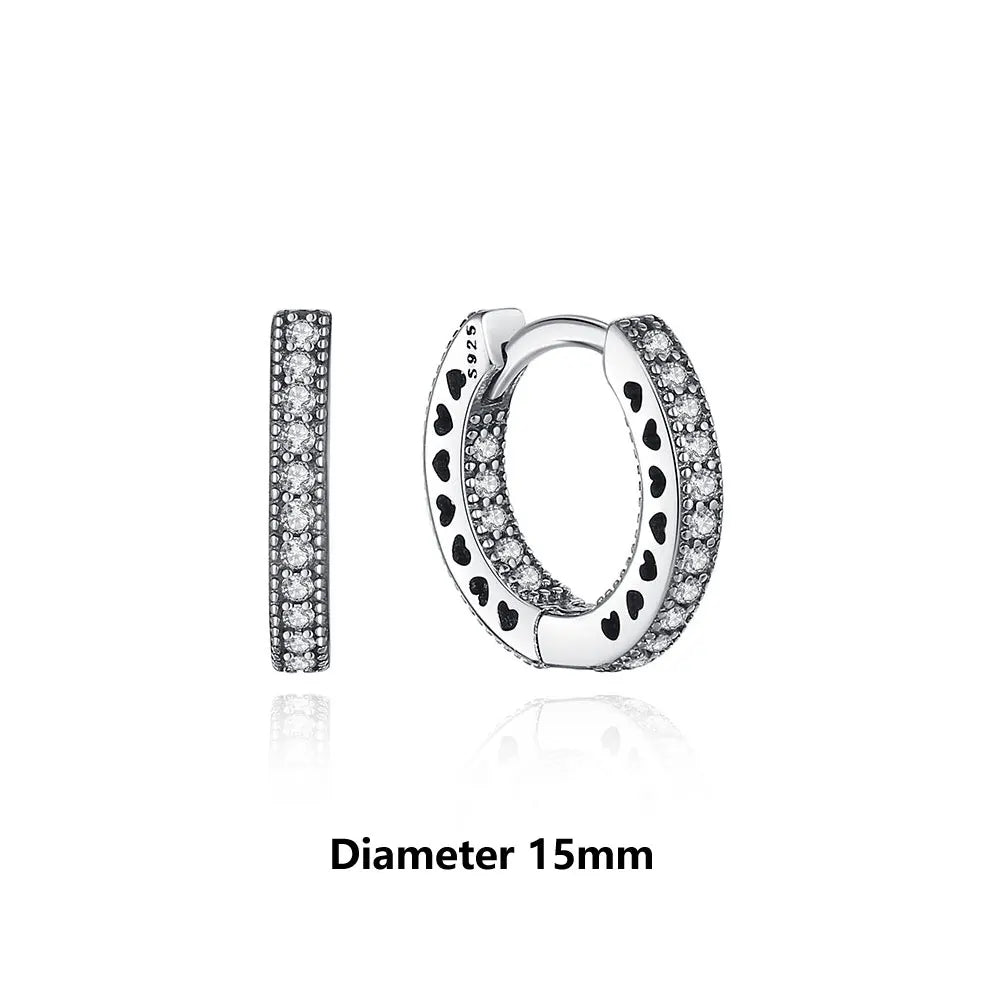925 Sterling Silver Earrings | Women's Trendy Stud and Hoop Jewelry with Cubic Zirconia