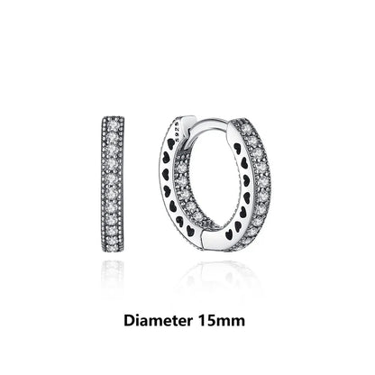 925 Sterling Silver Earrings | Women's Trendy Stud and Hoop Jewelry with Cubic Zirconia