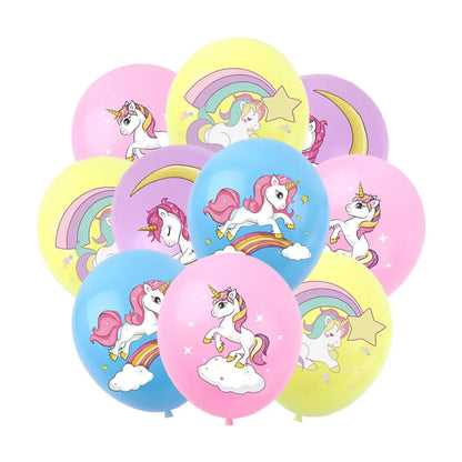 20pcs Pink Unicorn Latex Balloons | Unicorn Theme Birthday Party Decoration