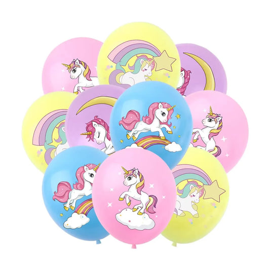 20pcs Pink Unicorn Latex Balloons | Unicorn Theme Birthday Party Decoration
