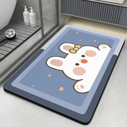 Diatomaceous Earth Bath Mat – Quick-Dry Non-Slip Absorbent Rug