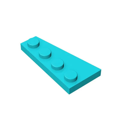 Gobricks GDS-549 Wedge Plate 4 x 2 Right | Building Block for Compatible DIY Sets