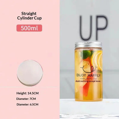 Plastic Disposable Square Bottle 500ML 650ML | Leakproof Juice, Milk Tea & Yogurt Container for Home and Commercial Use