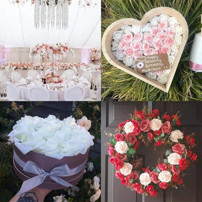 10/20/50Pcs Artificial Foam Rose Flowers PE Fake Flower for Home Room Dceor Wedding Party Halloween Thanksgiving Christmas Decor