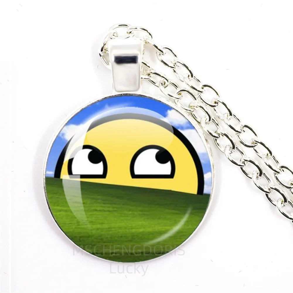 Funny Meme Cartoon Pendant Necklace | Unisex Fashion Jewelry Gift