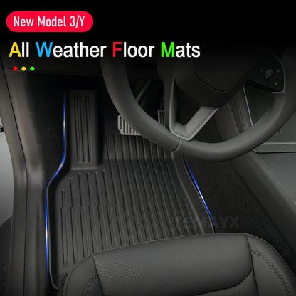 for Tesla Model Y Juniper 2025 2026 Car Floor Mats Cargo Liner Trunk Mats Backrest Kick Pads Protection Car Interior Accessories