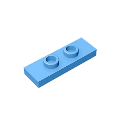 Gobricks GDS-1504 Plate, Modified 1 x 3 with 2 Studs (Double Jumper) | Compatible Building Block Piece