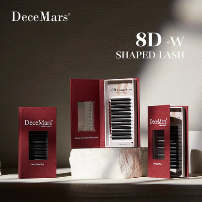 DeceMars 8D W Shaped Eyelash Extension Tray | Salon-Grade Volume Lashes