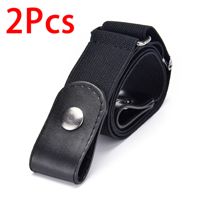 Elastic No-Show Belt | Stretch Woven Waistband for Men and Women