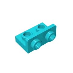 Gobricks GDS-643 Bracket 1 x 2 - 1 x 2 Inverted | Compatible Building Block for Lego 99780