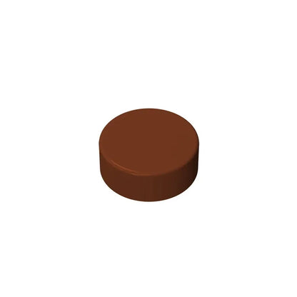 Gobricks GDS-612 Flat Tile 1x1 Round | Compatible Building Block
