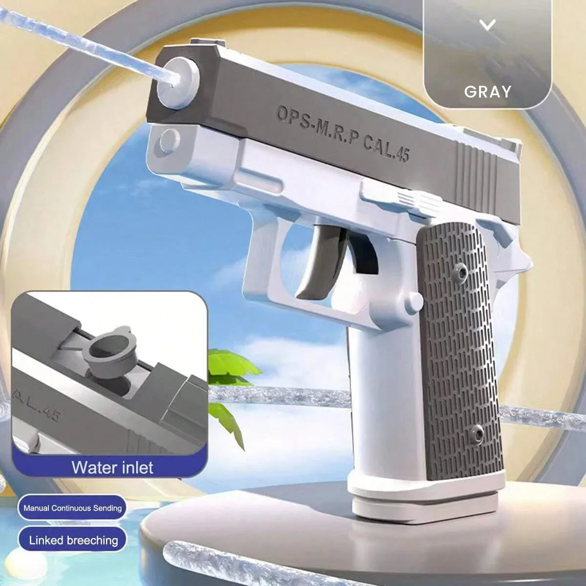 M1911 Water Blaster Pistol | High Capacity Leak-Proof Summer Toy