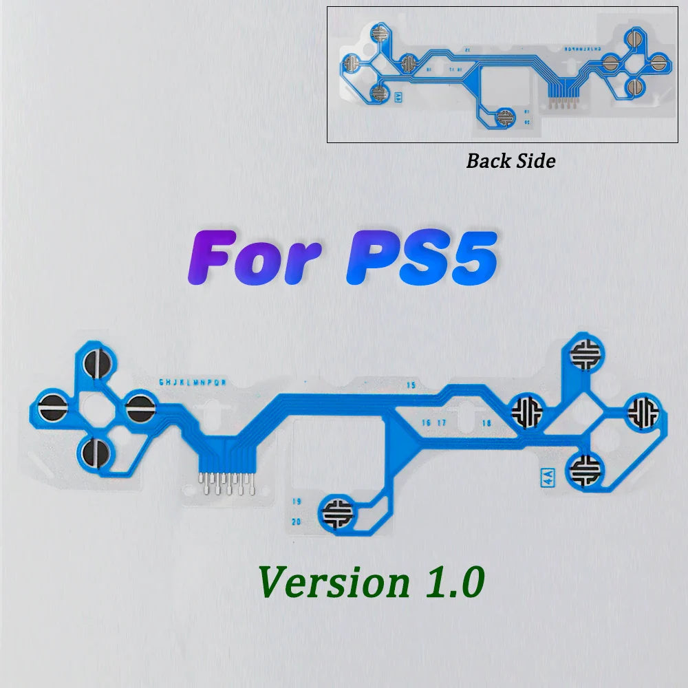 1Pc Button Ribbon Circuit Board for PS3 PS4 Pro PS5 Controller | Conductive Film Keypad Flex Cable Replacement