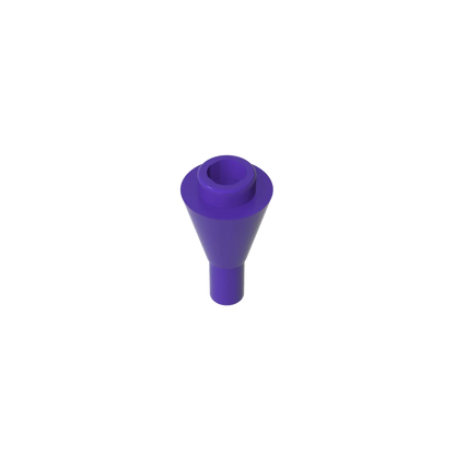 Gobricks GDS-1138 Cone 1 x 1 Inverted with Bar | Building Block for DIY Creations