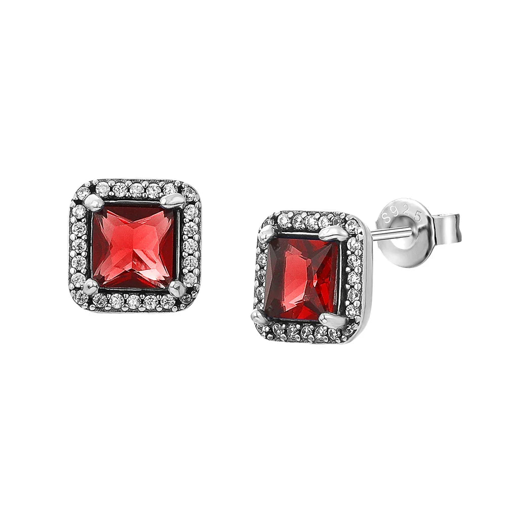925 Sterling Silver Snowflake Heart Earrings | Fine Stud Earrings for Women