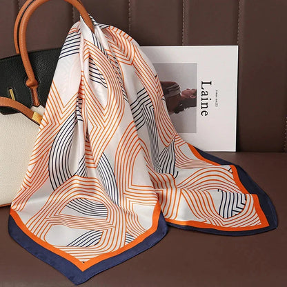 Luxury Satin Silk Square Scarf – Shawl, Hijab & Fashion Wrap 2023