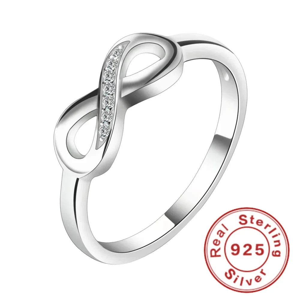Lihong 925 Sterling Silver Mobius Ring | Unique Fashion Jewelry for Women