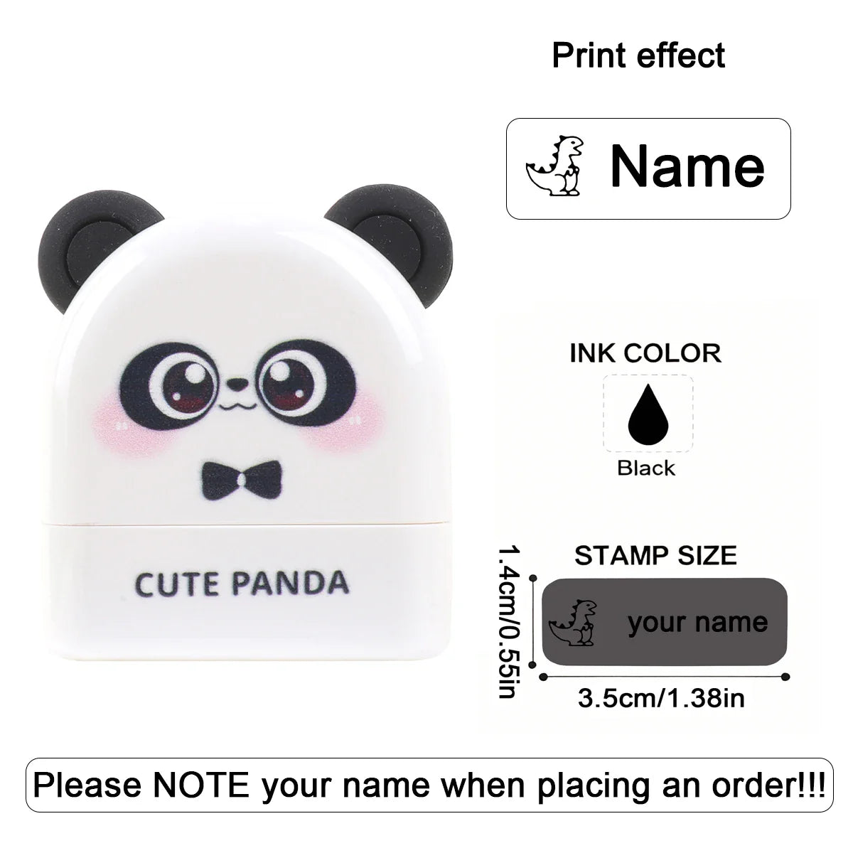 Personalized Animal Name Stamp | Custom Waterproof Clothing Label for Kids