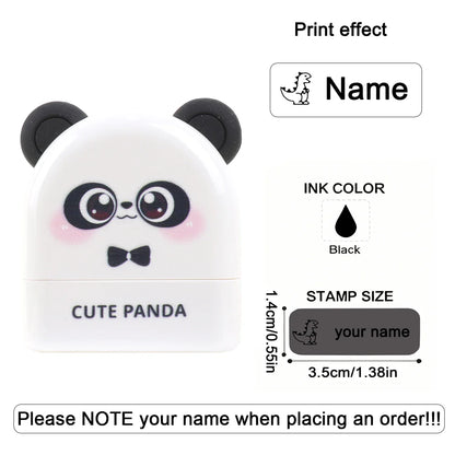 Personalized Animal Name Stamp | Custom Waterproof Clothing Label for Kids