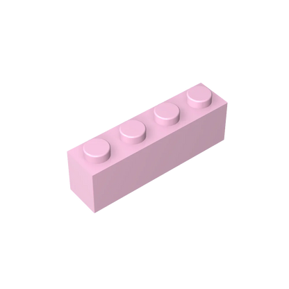 Gobricks GDS-534 Brick 1 x 4 without Bottom Tubes | Compatible Building Block Set