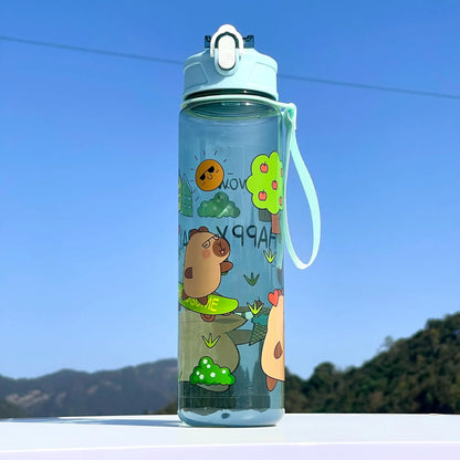 Kapibala Straw Cup | Large Capacity 800ml Sports Water Bottle