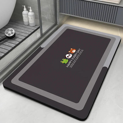 Diatomaceous Earth Bath Mat – Quick-Dry Non-Slip Absorbent Rug