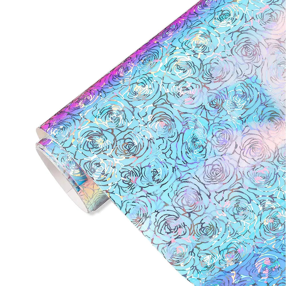 Rainbow Gradient Adhesive Craft Vinyl Sheet | Self-Adhesive Decal for DIY Crafts, Walls, Windows, Cars, Mugs, and Christmas Decorations