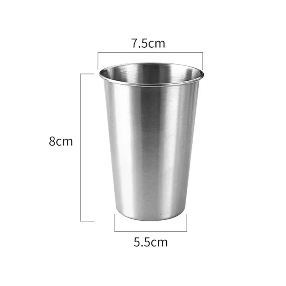 Stainless Steel Beer Cup Set | Durable Mugs for Camping, Coffee, and Whiskey
