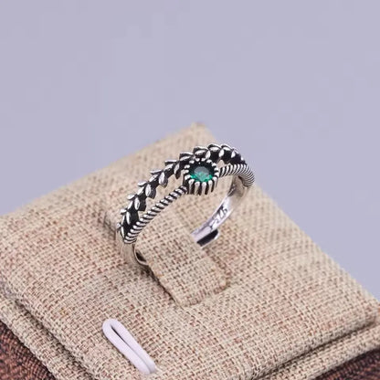 VENTFILLE 925 Sterling Silver Adjustable Rings | Vintage Hip Hop Couples Jewelry