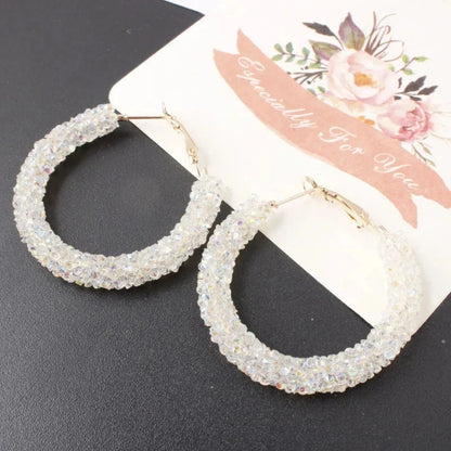 White Flower & Butterfly Dangle Earrings – Acrylic Pearl Heart Jewelry