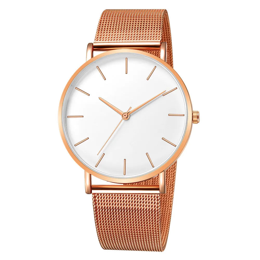 RUNERR Ultra Thin Quartz Watch | Minimalist Business Casual Mesh Strap