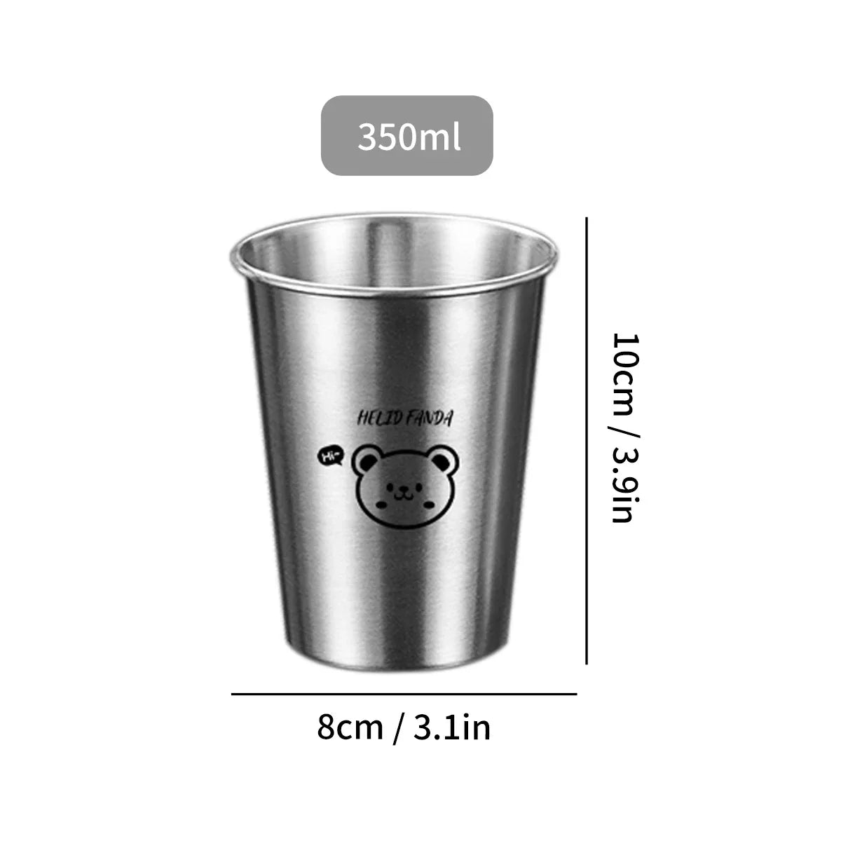 WORTHBUY 304 Stainless Steel Stackable Cup | Portable Metal Tumbler for Coffee, Beer, and Milk