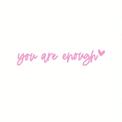 Self-Care Motivational Rearview Mirror Decal | Cute Car Vinyl Sticker