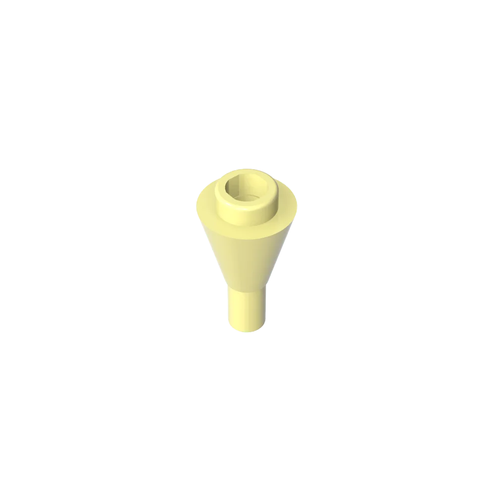 Gobricks GDS-1138 Cone 1 x 1 Inverted with Bar | Building Block for DIY Creations
