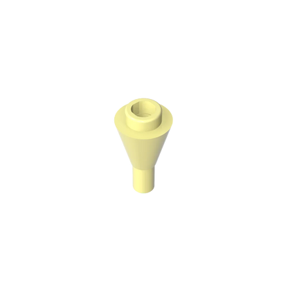 Gobricks GDS-1138 Cone 1 x 1 Inverted with Bar | Building Block for DIY Creations