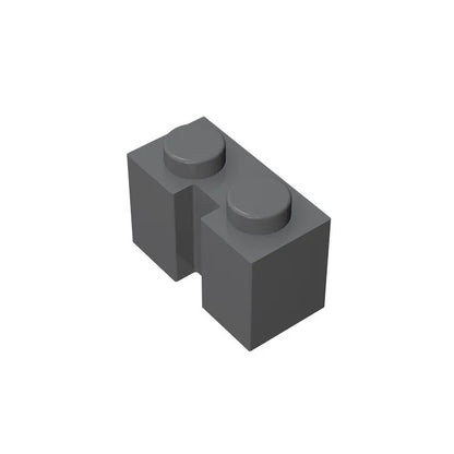 Gobricks GDS-798 Brick 1x2 with Groove | Compatible Building Block for DIY Sets