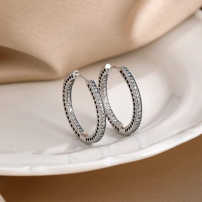 2026 New Fashion Hoop Earrings Set for Women | Ginkgo Leaf Enamel Flower Stud, Cute Crown Heart Zircon Earrings