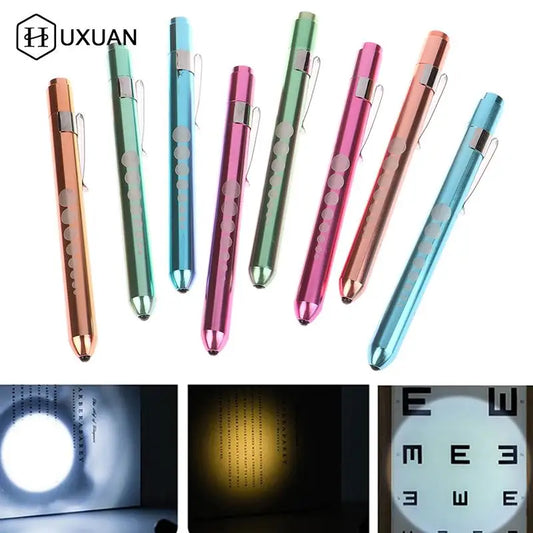 LED Medical Penlight with Pupil Gauge | Reusable Pocket Flashlight for Nurses and Doctors