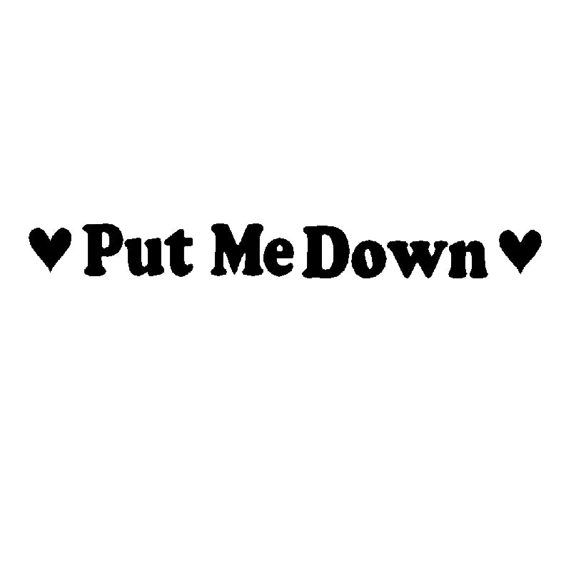 PUT ME DOWN Toilet Seat Reminder Sign | Funny Vinyl Bathroom Decal