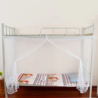 Mosquito Net for Bed Full Queen Size | 4 Corner Post Canopy Netting White