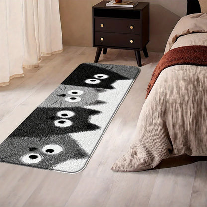 VIKAMA Cartoon 4 Kittens Carpet Bathtub Floor Mat Soft Doormat Kitchen Rug Winter Soft Living Room Carpet Rug For Bedroom Home D