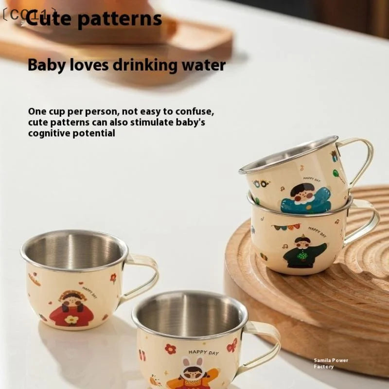 80/220ml Stainless Steel Kids Water Cup | Anti-Scalding Mini Mug