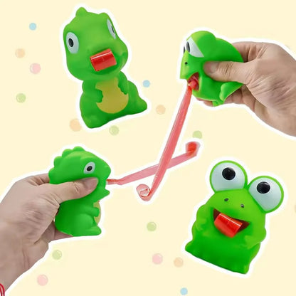 Creative Fidget Decompression Pinch Toy | Frog and Dinosaur Stress Relief Squeeze Toy